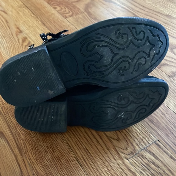 Steve Madden black sparkle fringe bootie - Picture 6 of 8